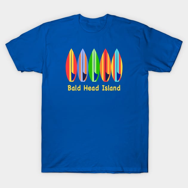 Bald Head Island Surfboards T-Shirt by Trent Tides